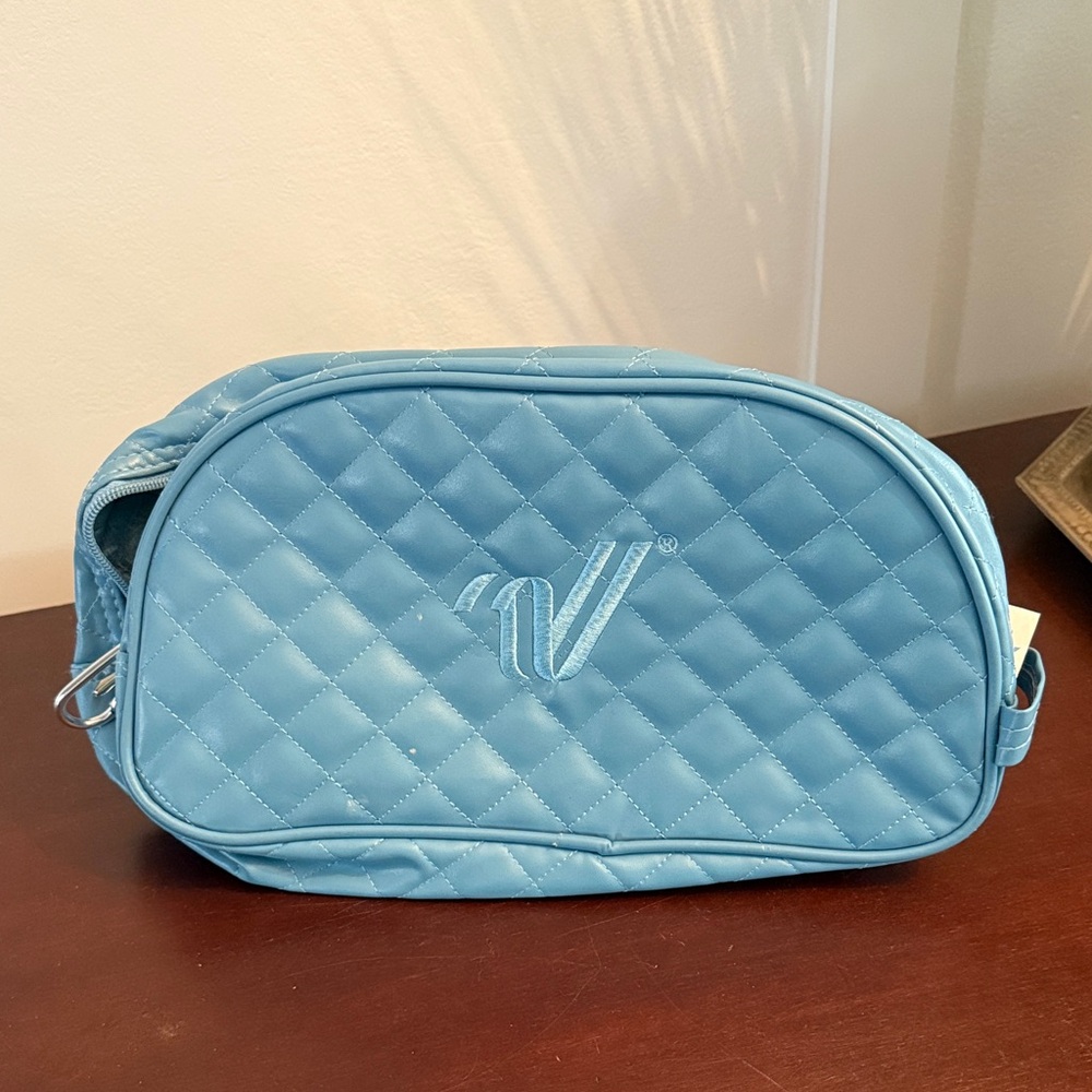 Varsity Blue Quilted Cheer Shoe Bag